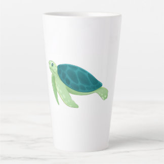 Taza De Café Latte Taza de Latte de Tortuga