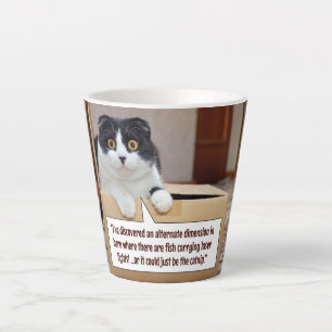 Taza De Café Latte Taza de Latte de una dimensión alternativa