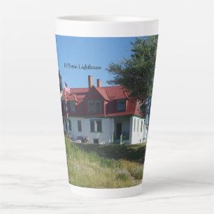 Taza De Café Latte Taza de Latte del Faro Pt Betsie