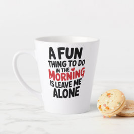 Taza De Café Latte Taza de Latte Estándar - Déjame Solo