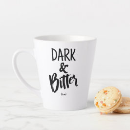 Taza De Café Latte Taza de Latte Estándar - Oscuro y Amargo