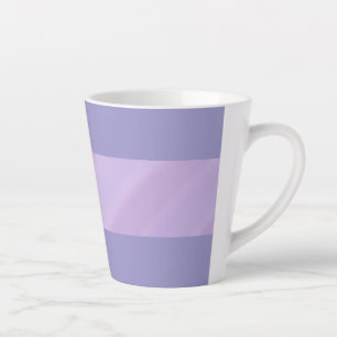 Taza De Café Latte Taza de latte estética de color púrpura suave