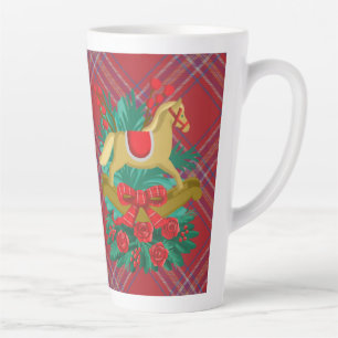 Taza De Café Latte taza de latte estilo navideño 