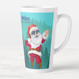 Taza De Café Latte taza de latte estilo navideño 