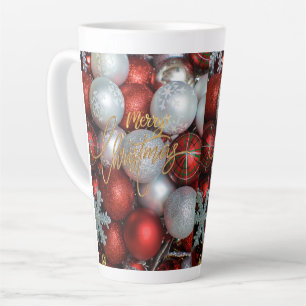 Taza De Café Latte taza de latte estilo navideño