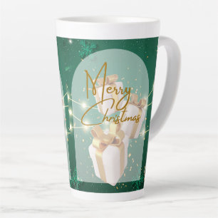 Taza De Café Latte taza de latte estilo navideño