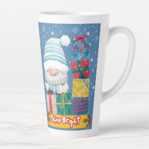 Taza De Café Latte taza de latte estilo navideño