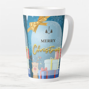 Taza De Café Latte taza de latte estilo navideño 