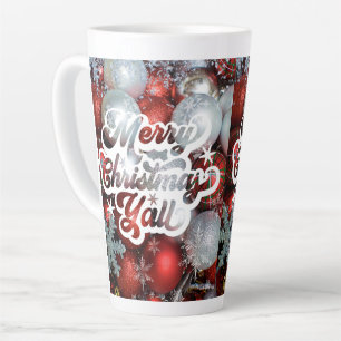 Taza De Café Latte taza de latte estilo navideño