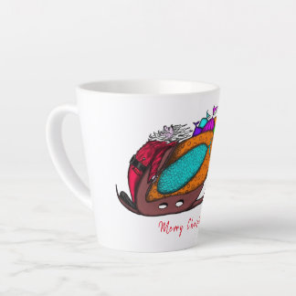 Taza De Café Latte Taza de Latte Feliz Navidad