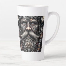 Taza De Café Latte Taza de Latte Guerrero Vikingo Nórdico 12 oz & 17 