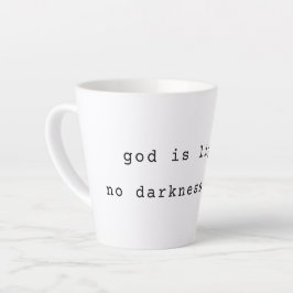 Taza De Café Latte Taza de latte Moderna Dios es Luz