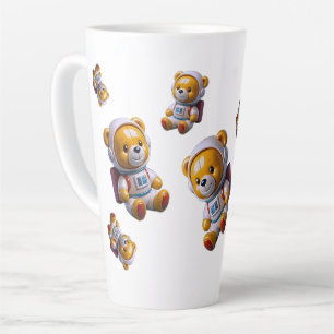 Taza De Café Latte Taza de latte para astronauta Teddy