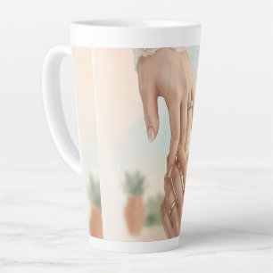 Taza De Café Latte Taza de latte para chica boho elegante Estética