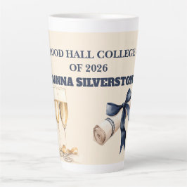 Taza De Café Latte Taza de Latte para Graduado - Editable Regalo de F