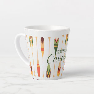 Taza De Café Latte Taza de Latte para Ir en Canoa
