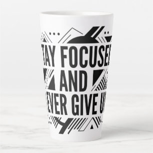Taza De Café Latte Taza De Latte Para Mantenerse Enfocado Nunca Se Ri