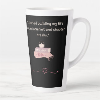 Taza De Café Latte Taza de Latte para una Vida de Lectura Acogedora