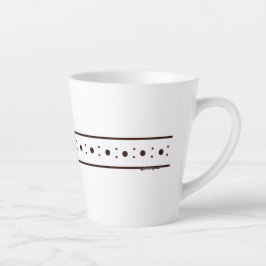 Taza De Café Latte Taza de latte pequeña blanca Copa Relax Figdewdrop