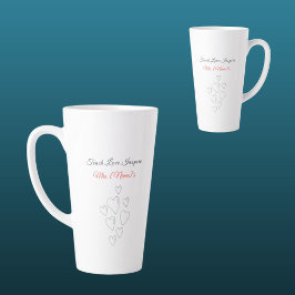 Taza De Café Latte Taza de latte personalizada para maestra de preesc