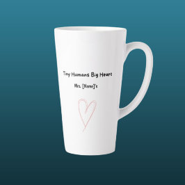 Taza De Café Latte Taza de latte personalizada para maestra de preesc