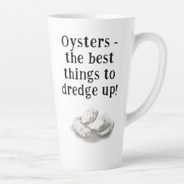 Taza De Café Latte Taza de Latte Personalizada para Pescador de Ostio