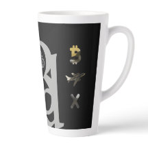 Taza de Latte RICH Abstracta Tendencia Decoración