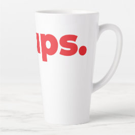 Taza De Café Latte Taza de latte Steups - Rojo