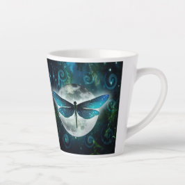 Taza De Café Latte Taza de Latte Sueños de Libélula
