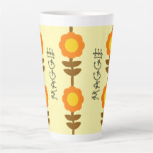 Taza de Latte Sunny Bloom