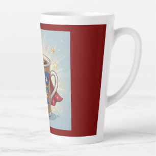 Taza De Café Latte Taza de latte súper poder de mamá