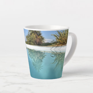 Taza De Café Latte Taza de Latte Tonos Azules