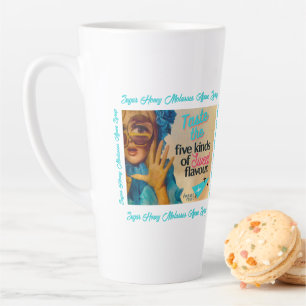 Taza De Café Latte Taza de Latte Vintage Voices