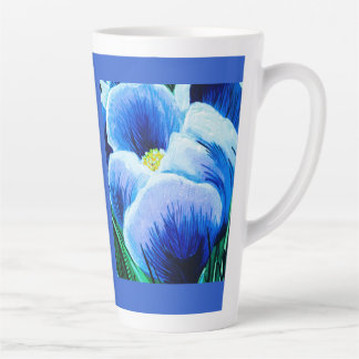 Taza De Café Latte Taza de Lavanda Crocus Latte