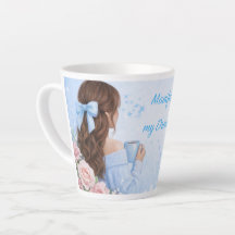 Taza de Manifestación Latte Girl | Regalo para Ama