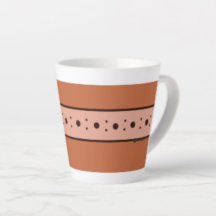 Taza De Café Latte Taza de Relax Figdewdrop Naranja pequeña Latte Mug