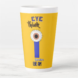 Taza De Café Latte Taza Descartes Eyes Latte