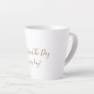 Taza De Café Latte Taza Grande Blanca para Latte
