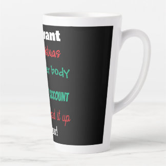 Taza De Café Latte Taza grande de latte - Todo lo que quiero