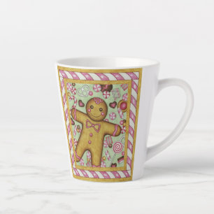 Taza De Café Latte Taza grande para latte de jengibre