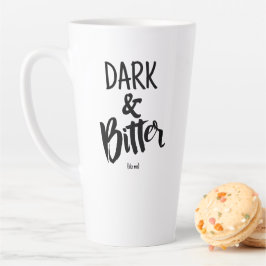 Taza De Café Latte Taza grande para latte - Oscuro y amargo