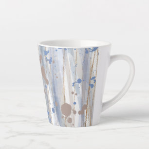 Taza De Café Latte Taza Latte con Arte Abstracto Moderno de la Natura