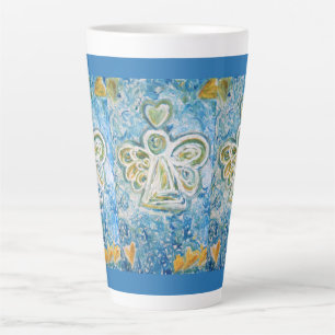 Taza De Café Latte Taza Latte de la Copa Angel Personalizado del Guar