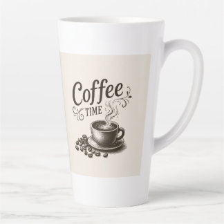 Taza De Café Latte Taza para Latte Coffee Time de 12 y 17 oz