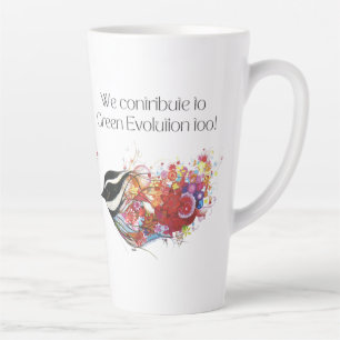 Taza De Café Latte Taza para Latte - Contribución de las Aves a la Ev