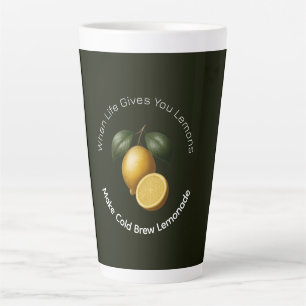 Taza De Café Latte Taza para Latte - Cuando la Vida te Da Limones