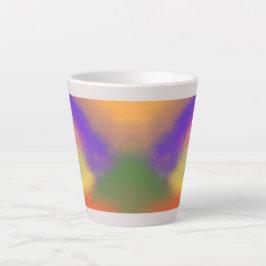 Taza De Café Latte "Taza para Latte de Arcoíris Pastel – Diseño Color