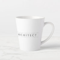 Taza para Latte de Arquitecto / Negro