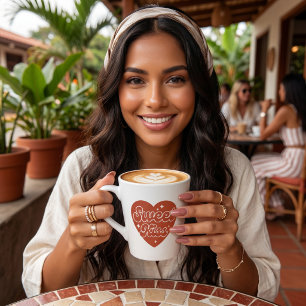 Taza De Café Latte Taza para Latte de Beso Dulce