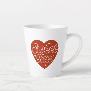Taza De Café Latte Taza para Latte de Beso Dulce